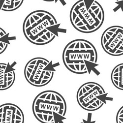 go to web seamless pattern background icon vector image
