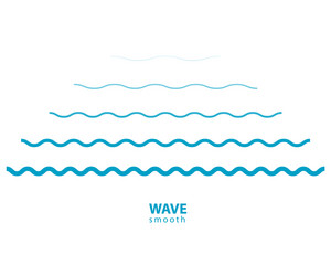 wave simple seamless wavy line smooth pattern vector image