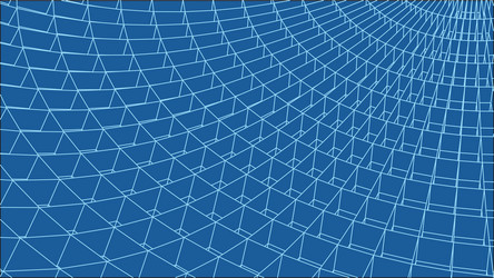 abstract 3d illuminated distorted mesh sphere vector image