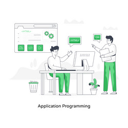 application programming vector image