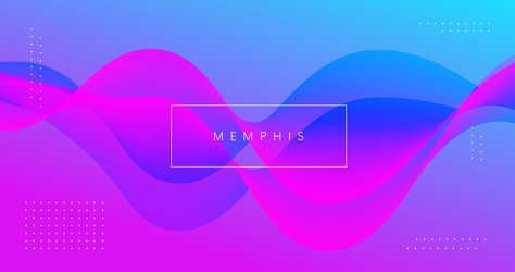abstract background with 3d fluid wave shape vector image