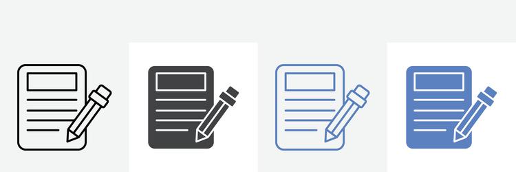 document icon set use for web vector image