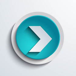 modern blue circle icon web element vector image
