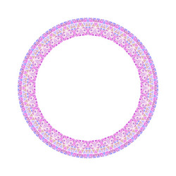 abstract triangle tile border - circular element vector image