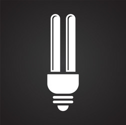 Bulb icon on background for graphic and web design vector