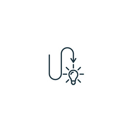 problem solving icon monochrome simple sign from vector
