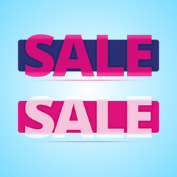 sale banners with transparency plastic effect vector