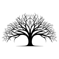 tree silhouette abstract image of a without vector image