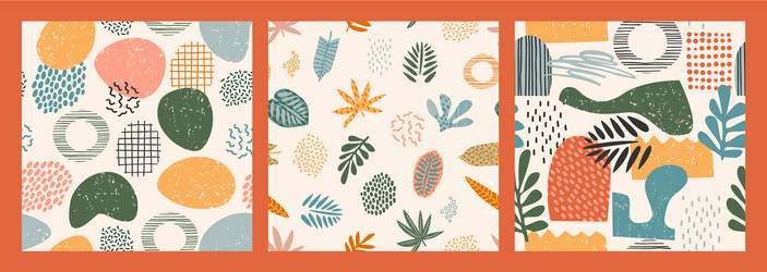Tropical Leaf Patterns Vector Image