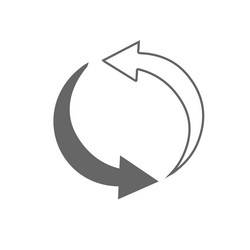 Black direction arrows for transfer sync Vector Image