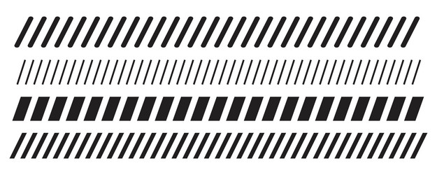 slash line border diagonal lines divider strip vector image