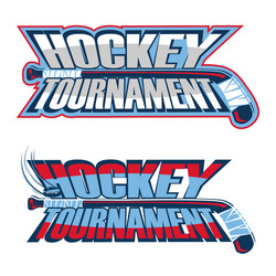 Hockey Puck Emblem Vector Image