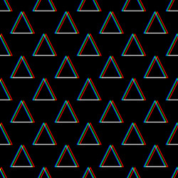 Seamless glitch pattern color on black vector