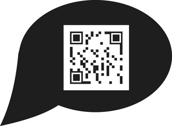 covid19 results are displayed as a qr code via sms vector image