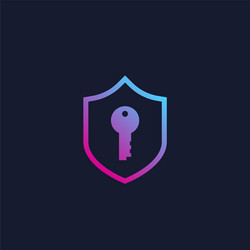 cybersecurity access and data protection icon vector image