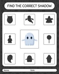 Find the correct shadows game with ghost vector