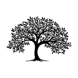 tree silhouette abstract black image of a vector image