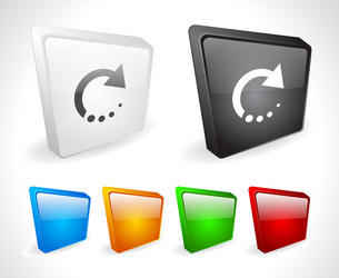 color 3d buttons for web vector image