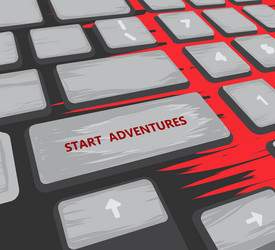 Digital Keyboard Adventure vector image
