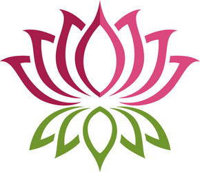 Abstract lotus logo Royalty Free Vector Image - VectorStock