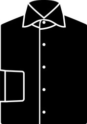 Folded shirt icon vector