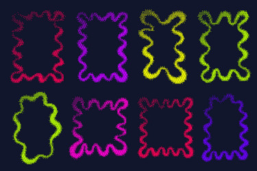 pixel pattern texture wavy frame bitmap dotted vector image