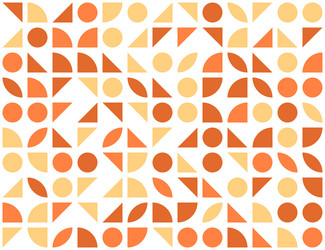 seamless pattern with colored quarter circles vector image