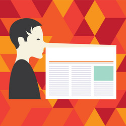design business empty copy space text for ad vector image