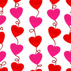 Heart String Pattern vector