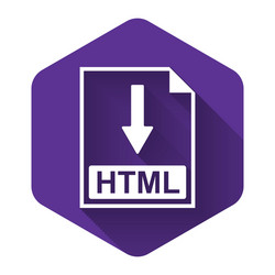 white html file document icon download vector image