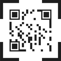 Qr code for scanning a smartphone image vector