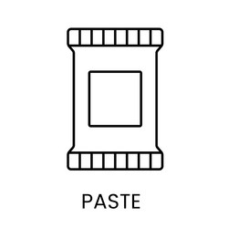 a packet icon in representing single use vector image
