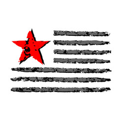 american flag grunge celebration independence day Vector Image