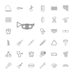 Instrument icons vector