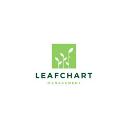 Tree branch leaf logo design icon Royalty Free Vector Image