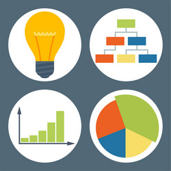 Business infographic icons vector