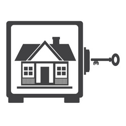 House in safe protection vector