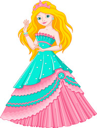 Lovely Mermaid Princess Vector Image