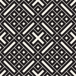 Seamless pattern repeating geometric elements vector