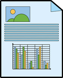 graph chart icon image vector image
