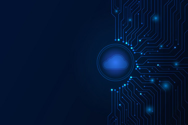 cloud internet data storage database vector image