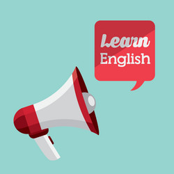 Learn english design vector