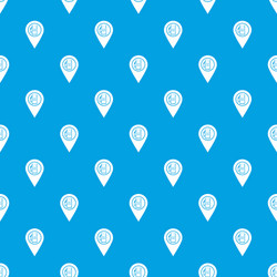 map pointer with gas station symbol pattern vector image