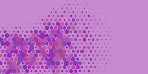 geometric multi size hexagon with color vector