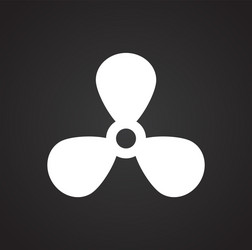 propeller icon on background for graphic and web vector image