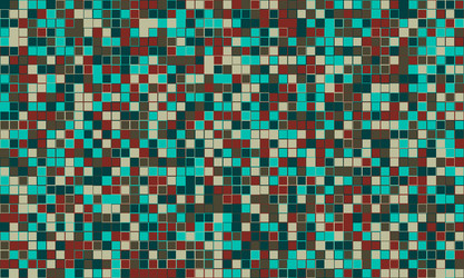 trendy mosaic-style pattern with structured vector image