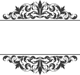 Vintage label frame design elements Royalty Free Vector