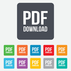 Download PDF Icon - Upload Button vector