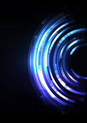 circle digital abstract pixel layer background vector image