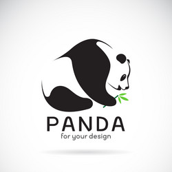 Panda design on a white background vector